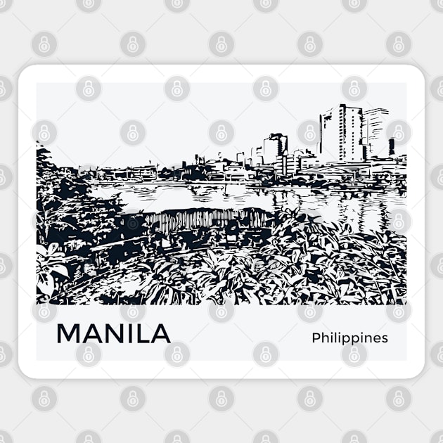 Manila Philippines Magnet by Lakeric